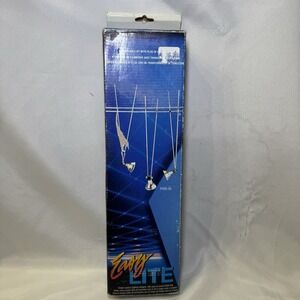 New - EasyLite Chrome Halogen 3 Light Cable Kit W/ Plug In Transformer P430-05